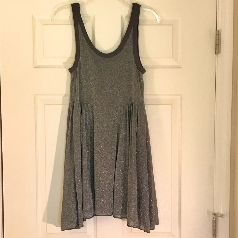 FREE PEOPLE FP BEACH DRESS/ COVER UP SIZE SMALL in color SILVER GLITTER